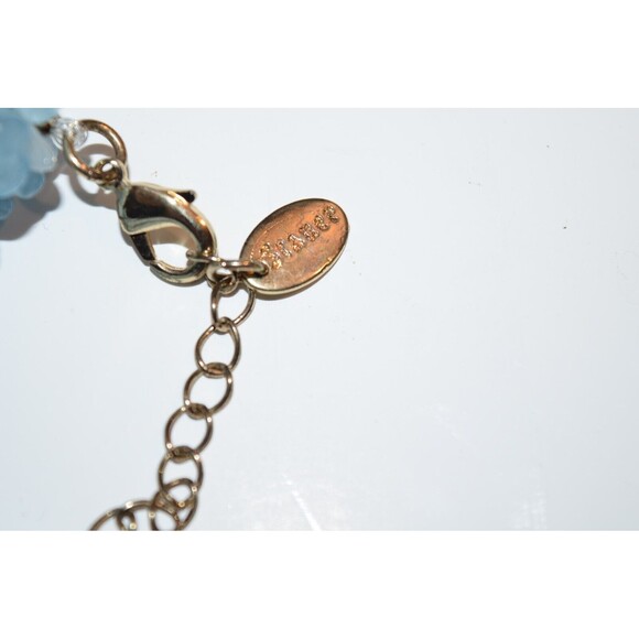 Vtg Stauer 5 Strand Aquamarine Bead Necklace 20" Shades of the Sea w/ bracelet - Picture 7 of 9